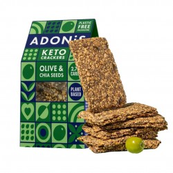 KETO CRACKERS OLIVE AND CHIA SEEDS