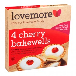 CHERRY BAKEWELL TARTS 4 PACK GLUTEN FREE