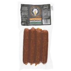 SPICY CHICKPEA SAUSAGES