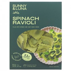 SPINACH RAVIOLI WITH PLANT BASED CHEESE