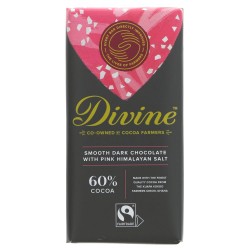 SMOOTH DARK CHOCOLATE WITH PINK HIMALAYAN SALT FAIRTRADE SMOOTH DARK CHOCOLATE WITH PINK HIMALAYAN SALT FAIRTRADE