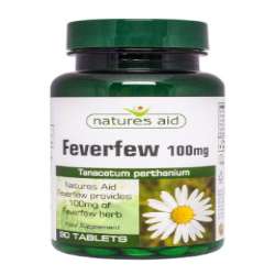 NATURES AID FEVERFEW 100MG
