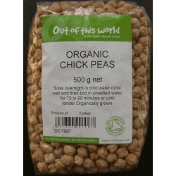 CHICKPEAS ORGANIC 500G