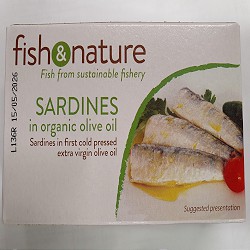 SARDINES IN ORGANIC OLIVE OIL SARDINES IN ORGANIC OLIVE OIL